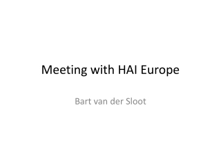 Meeting with HAI Europe