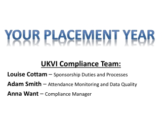 UKVI Compliance Team: Louise Cottam – Sponsorship Duties and Processes