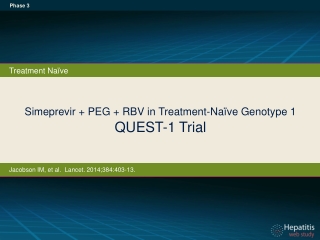 Simeprevir + PEG + RBV in Treatment-Naïve Genotype 1 QUEST-1 Trial