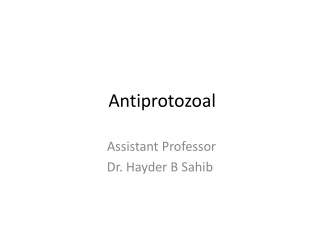 Antiprotozoal