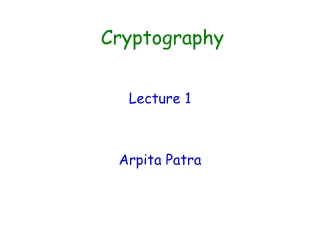 Cryptography