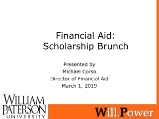 Financial Aid: Scholarship Brunch