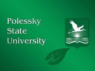 Pinsk, Republic of Belarus Polessky State University (PolesSU)