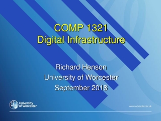 COMP 1321 Digital Infrastructure