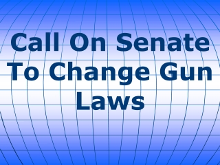 Call On Senate To Change Gun Laws