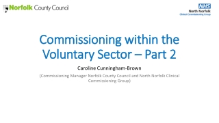 Commissioning within the Voluntary Sector – Part 2