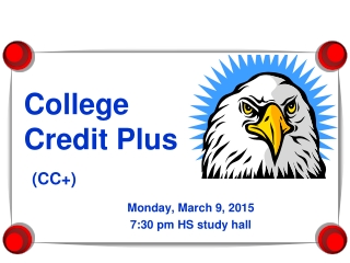 College Credit Plus (CC+)