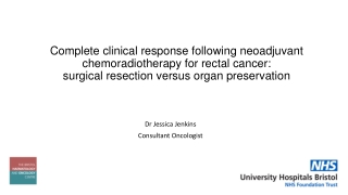 Dr Jessica Jenkins Consultant Oncologist