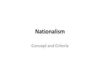 Nationalism