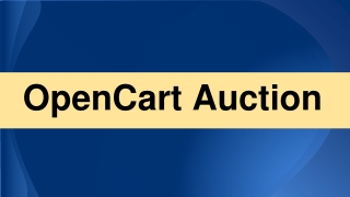 OpenCart Auction