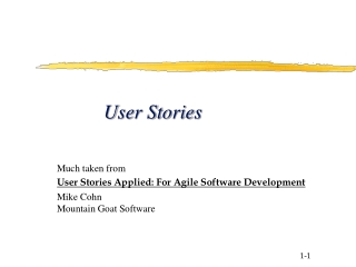 User Stories