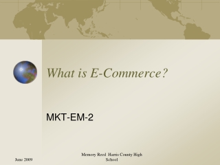 What is E-Commerce?