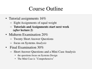 Course Outline