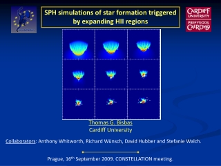 SPH simulations of star formation triggered by expanding HII regions