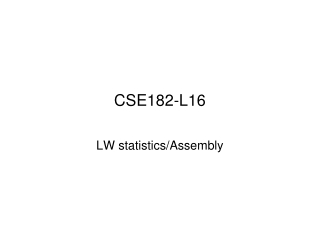 CSE182-L16