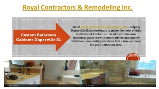 Custom Bathroom Cabinets Naperville IL