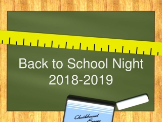 Back to School Night 2018-2019