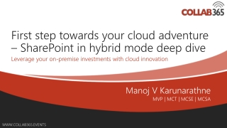 First step towards your cloud adventure – SharePoint in hybrid mode deep dive
