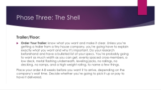 Phase Three: The Shell