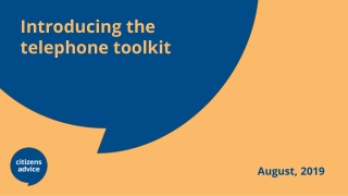 Introducing the telephone toolkit