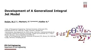 Development of A Generalized Integral Jet Model