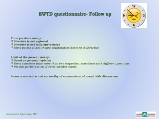 EWTD questionnaire- Follow up