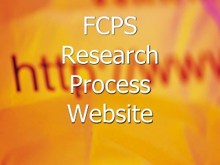 FCPS Research Process Website