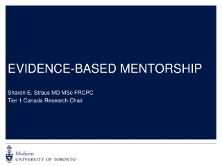 EVIDENCE-BASED MENTORSHIP