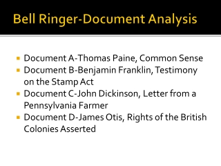 Bell Ringer-Document Analysis