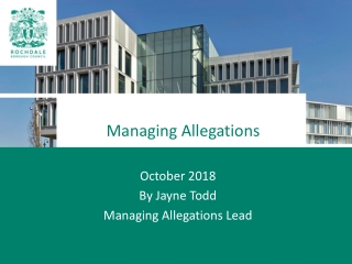 Managing Allegations