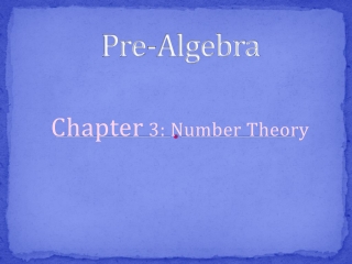 Pre-Algebra