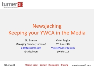 Newsjacking Keeping your YWCA in the Media