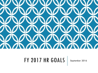 FY 2017 HR Goals
