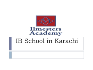 IB School in Karachi