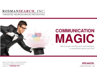 COMMUNICATION MAGIC