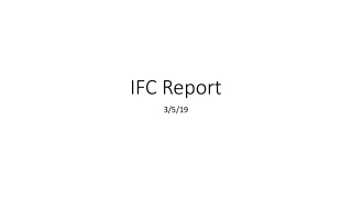 IFC Report