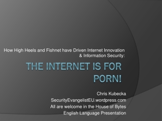 The Internet is for Porn!