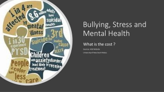Bullying, Stress and Mental Health