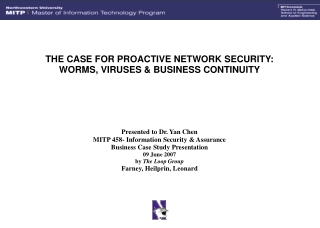 2001: THE END OF REACTIVE NETWORK SECURITY