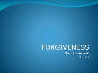 FORGIVENESS Marcus Honeysett Track 2