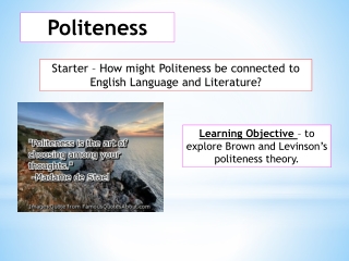 Politeness