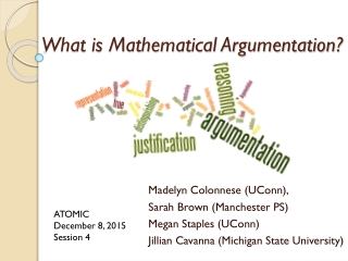 What is Mathematical Argumentation?