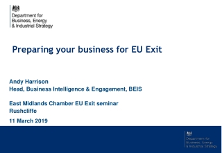 Preparing your business for EU Exit