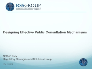 Nathan Frey Regulatory Strategies and Solutions Group