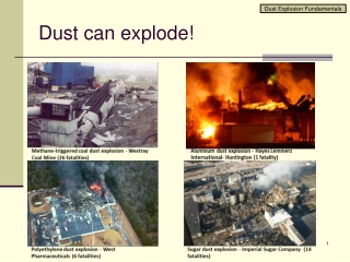 Dust can explode!