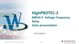 HighPROTEC-2 MRU4-2 Voltage Frequency Relay Sales presentation