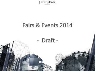 Fairs &amp; Events 2014 - Draft -