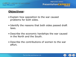 Explain how opposition to the war caused problems for both sides.