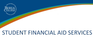 STUDENT FINANCIAL AID SERVICES