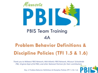 PBIS Team Training 4A
